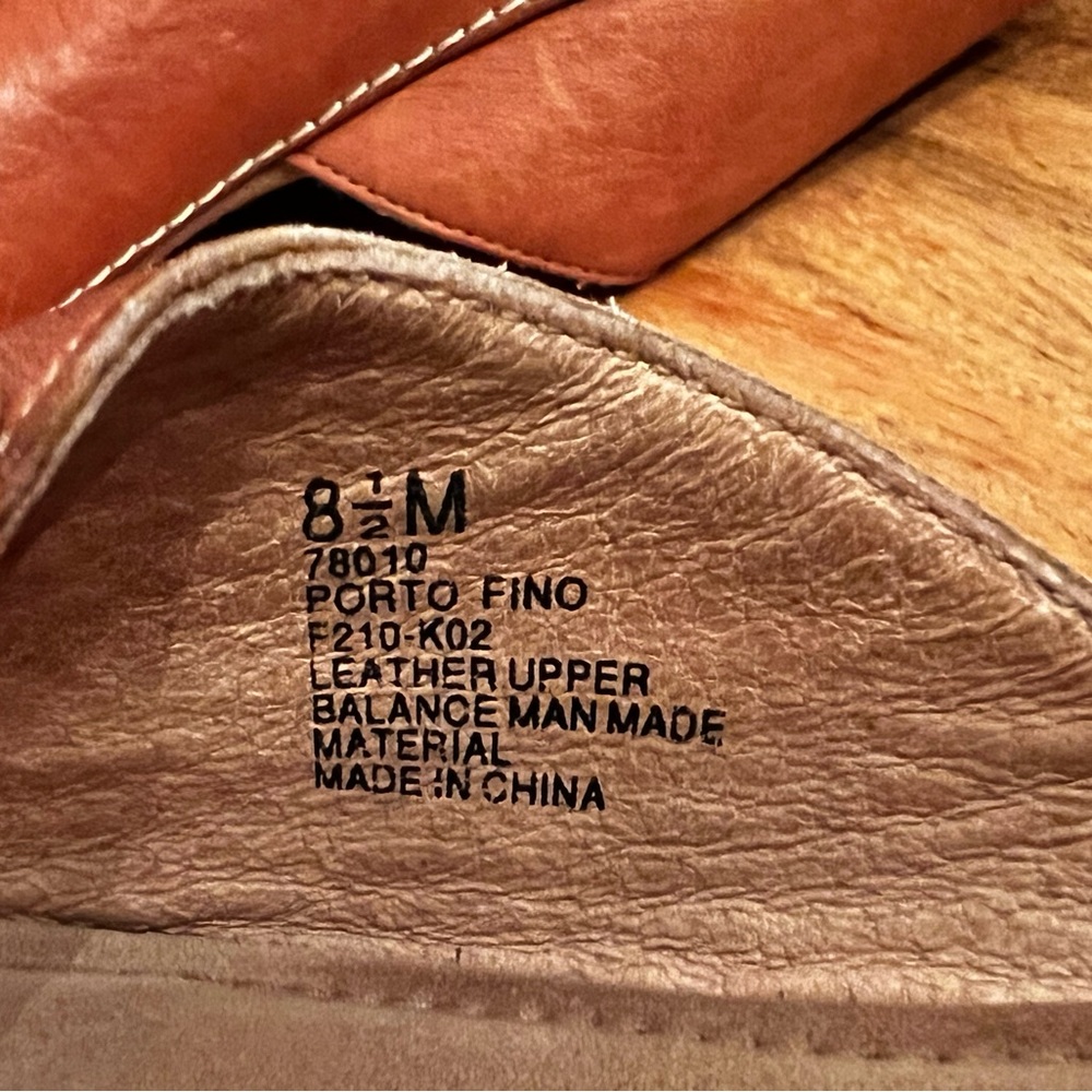 Frye Size 8.5 Porto Fino Tan Leather Upper Sandals - Picture 3 of 4